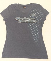 Harley Davidson T Shirt Groves Winchester HD VA V Neck Womens Size Large... - $10.76
