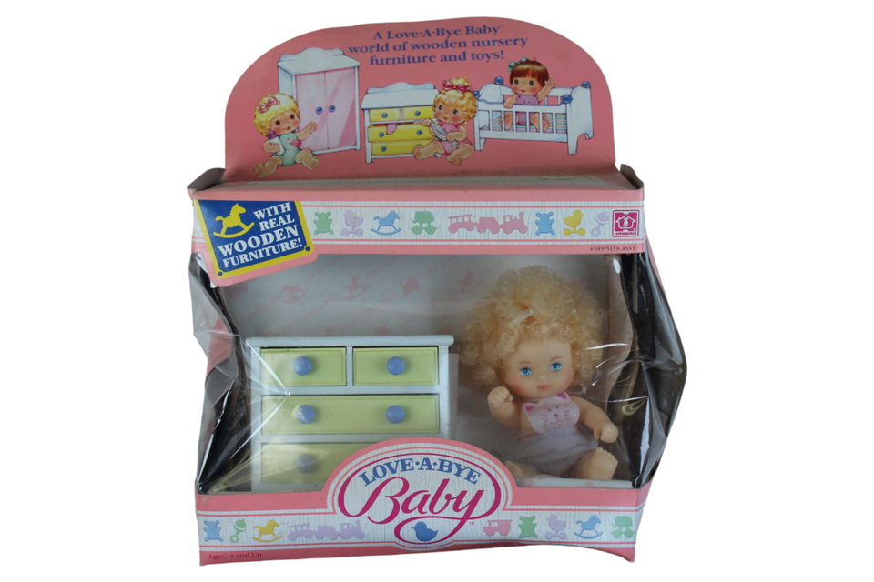 1987 Hasbro Love-a-bye Baby Doll Dresser Play New Old Stock Vintage Sealed - £13.60 GBP