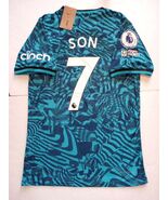 Son Heung Min Tottenham Hotspur EPL Match Slim Green Third Soccer Jersey... - $90.00