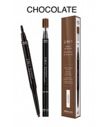 ABSOLUTE NEW YORK 2 IN 1 BROW PERFECTER POMADE &amp; PENCIL IN 1 &#39;CHOCOLATE&#39; - £3.15 GBP