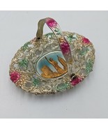 Vintage Souvenir Tin Ashtray Candy Dish New York City Sky Made In Japan ... - $16.04