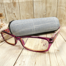 Kerecsen Purple Fucshia Computer Reading Glasses w/Zipper Case 53-17-135... - $19.75