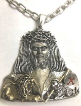 Jesus Christ Sterling Silver Artisan made Large - $345.51