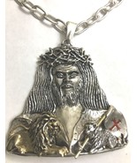 Jesus Christ Sterling Silver Artisan made Large - $345.51