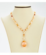 Pretty Pearl and Agate Beaded Necklace - $62.58