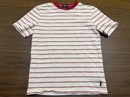Scotch &amp; Soda Amsterdam White/Red Striped &quot;Down to Earth&quot; T-Shirt - Small - £23.69 GBP
