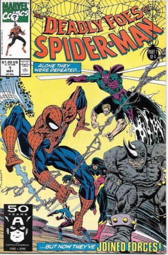 The Deadly Foes of Spider-Man Comic Book #1 Marvel 1991 NEAR MINT UNREAD - $2.99