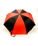 London Fog Kelsey Umbrella, Red &amp; Black, Compact, Folding 36&quot; Canopy, #L... - £13.89 GBP