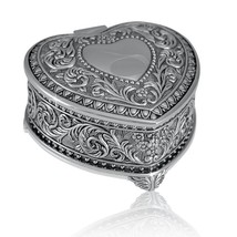 Small/Keepsake 9 Cubic Inch Nickel Classic Heart Infant Funeral Cremation Urn - £59.01 GBP