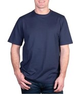 Kirkland Signature Mens T-Shirt Navy Blue Short Sleeves Crewneck Cotton ... - $45.26 CAD