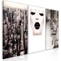 Tiptophomedecor Stretched Canvas Nordic Art - Faces Of The City - Stretc... - £79.92 GBP+