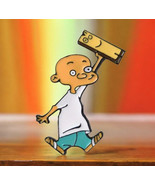 &quot;Ed, Edd n Eddy Enamel Pin - Iconic Cartoon Character Holding Plank&quot; - €10,35 EUR