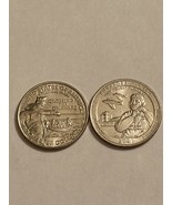 2021D Washington Quarters ~ Crossing the Delaware and ATB Tuskegee ~ - $109.28 MXN