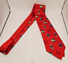 TIE TALES Mens Christmas Tie novelty Red gifts presents Holiday Red mult... - £1,209.22 GBP