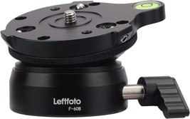 Tripod Leveling Base Half Ball Quick Tilted Up And Down 15 Degrees In Any - £38.53 GBP