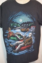 A Nightmare on Elm Street Freddy Jason T-Shirt Camp Crystal Lake Large - £25.72 GBP