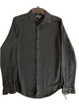 INC Men&#39;s Long-Sleeve Sheer Slub Shirt in Deep Black-Size XS - $16.97