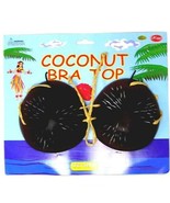 HAWAIIAN COCONUT SHELL BRA TOP luau party supplies hawaii womens hula da... - £5.22 GBP