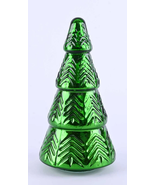 Mercury-Style Glass Christmas Tree Tabletop Decoration, Green, 11.25&quot; - $26.90