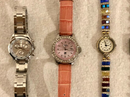 Lot of 7 Women&#39;s, Ladies Watches. Vintage to Modern. All In GC. Need Batteries - £54.52 GBP
