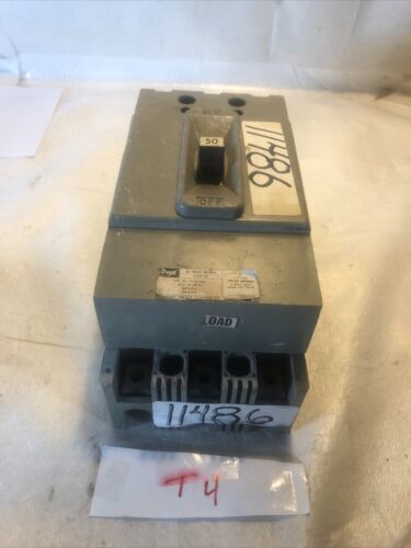 Primary image for FPE FEDERAL PACIFIC TYPE HF 600 VAC 3 POLE CIRCUIT BREAKER HF631050