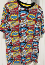 G-Net Rare Comic Book Words Boom Bang Splat Pop T-Shirt Men&#39;s Extra Larg... - $187.43 MXN