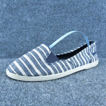 Blowfish  Women Flat Shoes Blue Fabric Slip On Size 6.5 Medium - £15.85 GBP