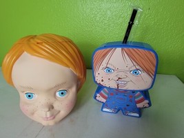 Cinemark Exclusive Chucky Doll Popcorn Bucket And Cup Lot Horror Hallowe... - $139.65