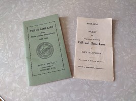 OLD 1925 - 1926 Fish and Game Laws State of New Hampshire Booklet Original - $46.53