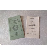 OLD 1925 - 1926 Fish and Game Laws State of New Hampshire Booklet Original - $875.28 MXN