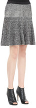 New MARC JACOBS M Jen fluted sweater knit mini skirt heavy warm black white Fall - £69.77 GBP