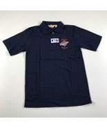 Vintage Detroit Tigers Polo Shirt Mens Small Navy Blue 1987 World Series - £18.37 GBP