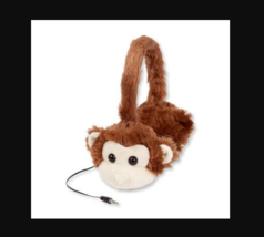 New Kids Headphones Animal Tangle-Free Volume Limiting 85dB Over Ear Monkey NEW! - £15.16 GBP