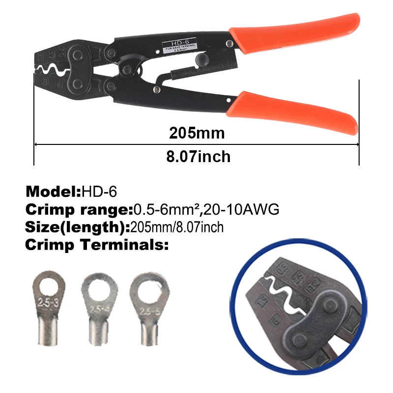 Non-Insulated Terminals Cper 0.5-38mm Easy Cp Pliers Wire Connector Electrician  - £232.10 GBP