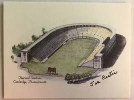 Joe Restic (d. 2011) Signed Autographed Harvard Stadium Greeting Card - $19.99