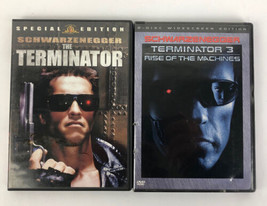 The Terminator &amp; The Terminator 3 Rise of the Machines DVD Video Lot MINT DISCS - £9.25 GBP