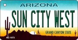 Sun City West Arizona Novelty Metal Key Chain - $11.95