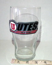 University Glass NCAA Utah Utes  Tall Glass Tumbler with Logo - £8.53 GBP