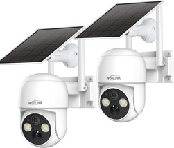 2PCS 4MP Solar Security Cameras Wireless Outdoor, 2.5K Solar/Battery...  - $1,591.66 MXN+