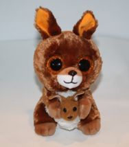 Ty Silk Beanie Boos Kipper the Kangaroo Plush 6&quot; Glitter Eyes Stuffed So... - $9.75