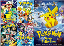 Dvd Pokemon Series (Season 1 - 20 + 21 Movies) All Region Usa English Version - $249.90