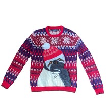 33 Degrees Chunky Sloth Christmas Sweater Snowflake Print Large Size Small - £22.11 GBP