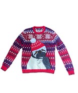 33 Degrees Chunky Sloth Christmas Sweater Snowflake Print Large Size Small - £21.81 GBP
