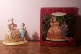 1998 Hallmark Wizard of Oz &quot;Dorothy and Glinda, The Good Witch&quot; Ornament &amp; Stand - £13.44 GBP