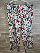 Calvin Klein Highline Floral Print Pants Stretch Adjustable Waist Size 20 W - $19.80
