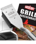 16.5&quot; Grill Brush and Scraper, Wire BBQ Grill Brush for Outdoor Grill Cl... - $25.08