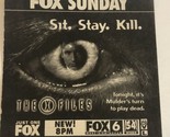 The X-Files Print Ad Vintage David Duchovny TPA3 - $5.93