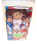 CABBAGE PATCH OLYMPIKIDS SPECIAL EDITION 1996 JULIE FAY JAN 1 DOB BASKET... - $53.98