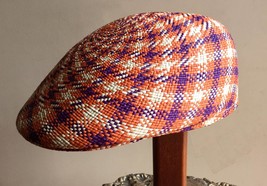 Original Panama Hat from Montecristi - Flat cap &quot;Ivy - orange&quot; | For men... - $109.00
