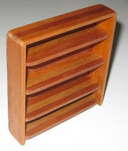 1:12 Miniature Bookcase in Solid Cherry wood - New Artisan- Signed - £19.57 GBP